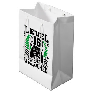 Sac Cadeau Moyen Unisex gamer Anniversaire âge seize