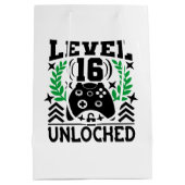 Sac Cadeau Moyen Unisex gamer Anniversaire âge seize (Dos)