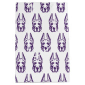 Sac Cadeau Moyen Université d'Albany Chef de la mascotte Great Dane (Devant)