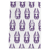 Sac Cadeau Moyen Université d'Albany Chef de la mascotte Great Dane (Dos)