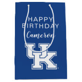Sac Cadeau Moyen Université d'anniversaire de Kentucky | (Devant)