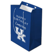 Sac Cadeau Moyen Université d'anniversaire de Kentucky | (Dos Angle)