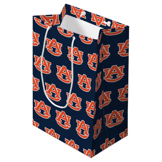Sac Cadeau Moyen Université d'Auburn | Vacances (Devant Angle)