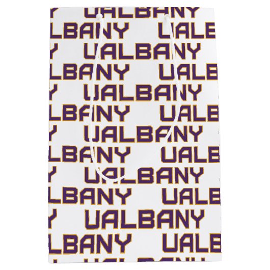 Sac Cadeau Moyen Université de Albany Wordmark (Devant)