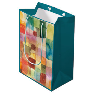 Sac Cadeau Moyen Untitled abstract water color squares - Paul Klee