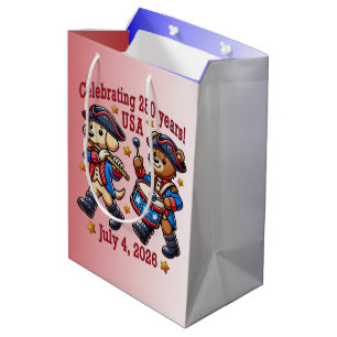 Sac Cadeau Moyen USA 250th Anniversary Souvenir - Patriotique