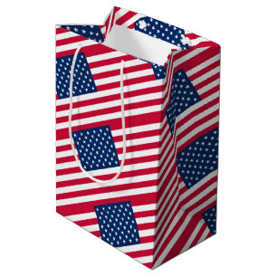 Sac Cadeau Moyen USA Flag Gift Bag United States of America
