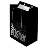 Sac Cadeau Moyen Usher Extraordinaire CUSTOM (Dos Angle)