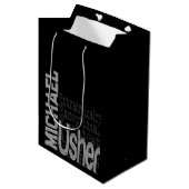 Sac Cadeau Moyen Usher Extraordinaire CUSTOM (Devant Angle)
