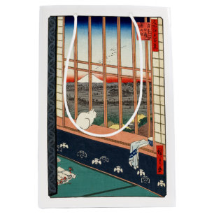 Sac Cadeau Moyen Utagawa Hiroshige - Champs de riz Asakusa
