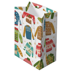 Sac Cadeau Moyen Vacances de Noël moches mais mignonnes