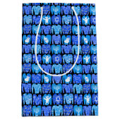 Sac Cadeau Moyen Vacances hivernales pour les pulls de Hannukah (Devant)