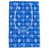 Sac Cadeau Moyen Vacances hivernales pour les pulls de Hannukah (Devant)