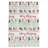 Sac Cadeau Moyen Vacances Motif de Noël moche (Dos)