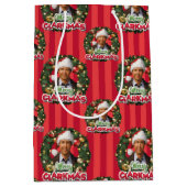 Sac Cadeau Moyen Vacances Noël | Merry Clarkmas Motif (Devant)