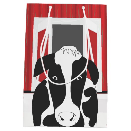 Sac Cadeau Moyen Vache de campagne avec une barne MGB (Dos)