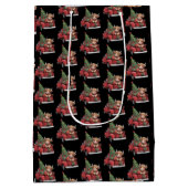 Sac Cadeau Moyen Vache de Noël Vache Highland Vache dans la ferme d (Dos)