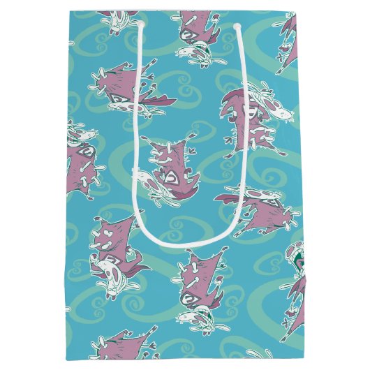 Sac Cadeau Moyen Vache et poulet Super Vache Motif (Dos)