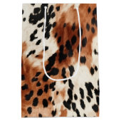 Sac Cadeau Moyen Vachette animale à la crème Brown (Dos)