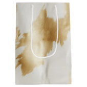 Sac Cadeau Moyen Vachette blanche en or occidental (Dos)