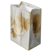 Sac Cadeau Moyen Vachette blanche en or occidental (Dos Angle)