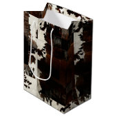 Sac Cadeau Moyen Vachette Brown rustique (Devant Angle)