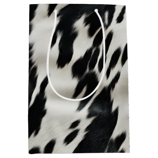 Sac Cadeau Moyen Vachette de la ferme Western (Devant)