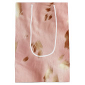 Sac Cadeau Moyen Vachette de vache à lait rose sud-ouest (Dos)