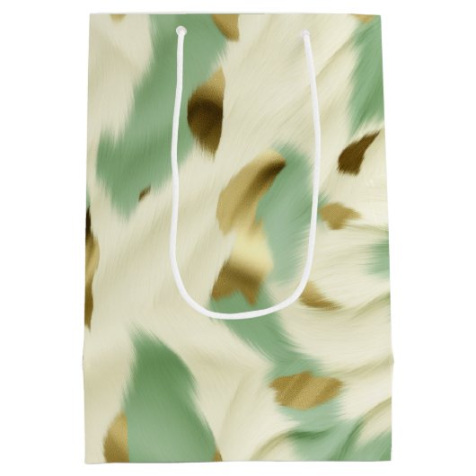 Sac Cadeau Moyen Vachette verte (Dos)