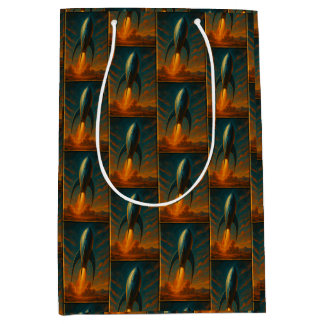Sac Cadeau Moyen vaisseau spatial inspiré des années 1950