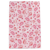 Sac Cadeau Moyen Valentine Kisses (Devant)