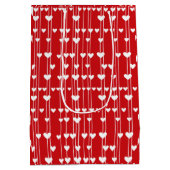 Sac Cadeau Moyen Valentine Rouge blanc amour minimalis (Dos)