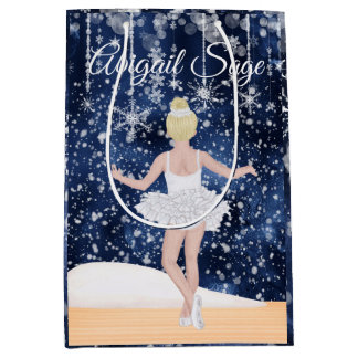 Sac Cadeau Moyen Valse des flocons de neige le ballet des crapets