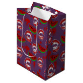 Sac Cadeau Moyen Vampire Mangeant Pastèque Halloween en Juillet Vio (Devant Angle)