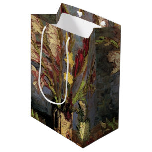 Sac Cadeau Moyen Vase avec Glaïeuls par Vincent van Gogh