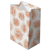Sac Cadeau Moyen Vent d'été Pamplemousse Pêche Réception de Mariage (Dos Angle)