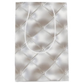 Sac Cadeau Moyen Verre romantique Blanc Faux Mariage en cuir (Devant)