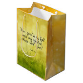 Sac Cadeau Moyen verset biblique, Psaume 27:1 (Devant Angle)