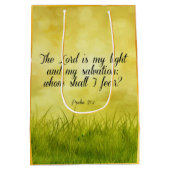 Sac Cadeau Moyen verset biblique, Psaume 27:1 (Dos)