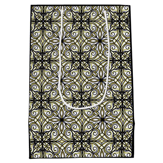 Sac Cadeau Moyen Vert (Dos)