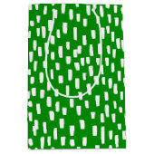 Sac Cadeau Moyen Vert brillant (Devant)
