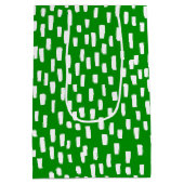 Sac Cadeau Moyen Vert brillant (Dos)