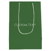 Sac Cadeau Moyen Vert de Noël (Dos)