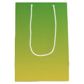 Sac Cadeau Moyen Vert et jaune ombre (Dos)