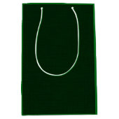 Sac Cadeau Moyen Vert foncé texturé (Devant)