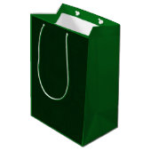 Sac Cadeau Moyen Vert foncé texturé (Dos Angle)