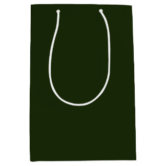 Sac Cadeau Moyen Vert forestier profond solide