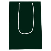 Sac Cadeau Moyen Vert pin uni minimaliste (Dos)