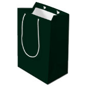 Sac Cadeau Moyen Vert pin uni minimaliste (Dos Angle)