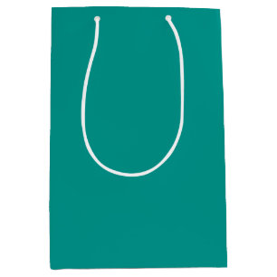 Sac Cadeau Moyen Vert sarcelle uni